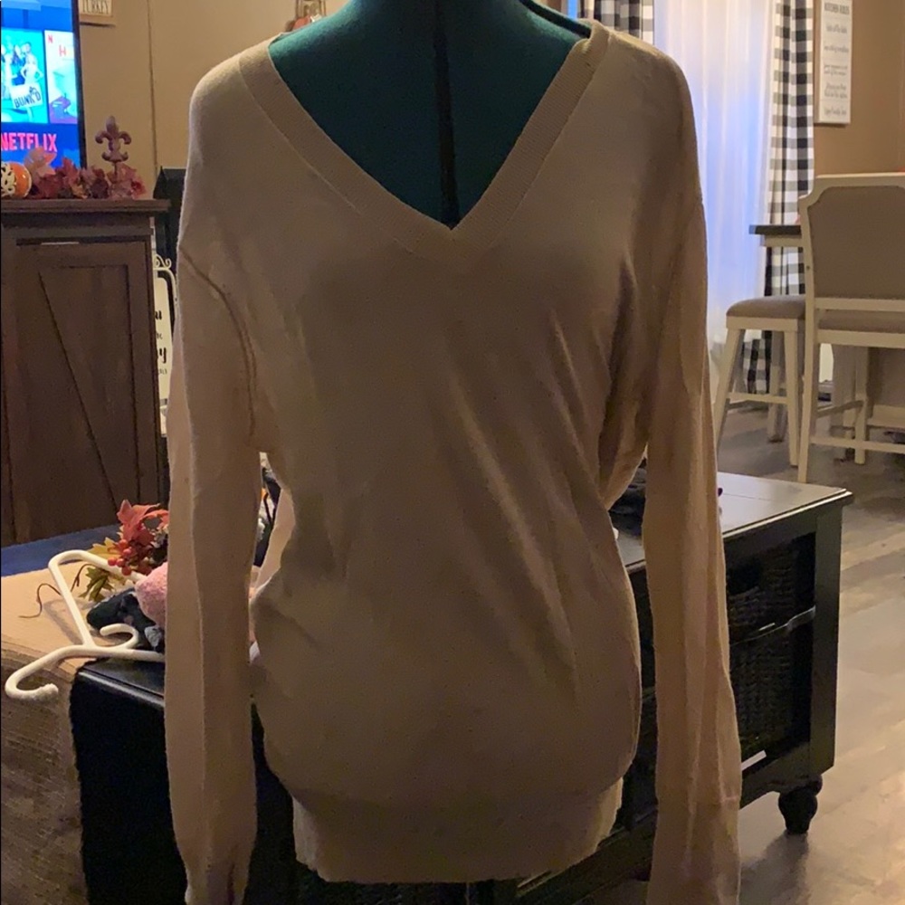 Shimmery V Neck Sweater